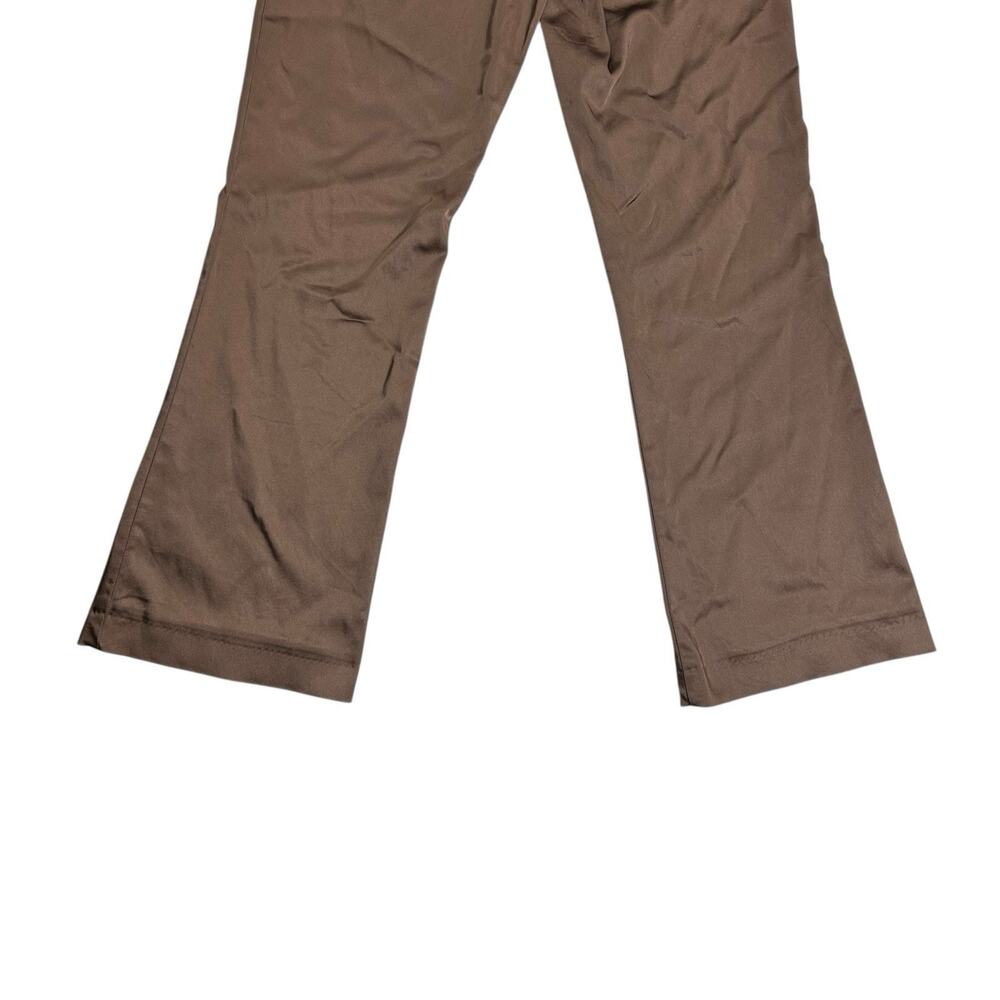 Vintage Cache Womens 6 Y2K Bronze Metallic Satin Brown Bootcut Pants Low Rise - Picture 6 of 14